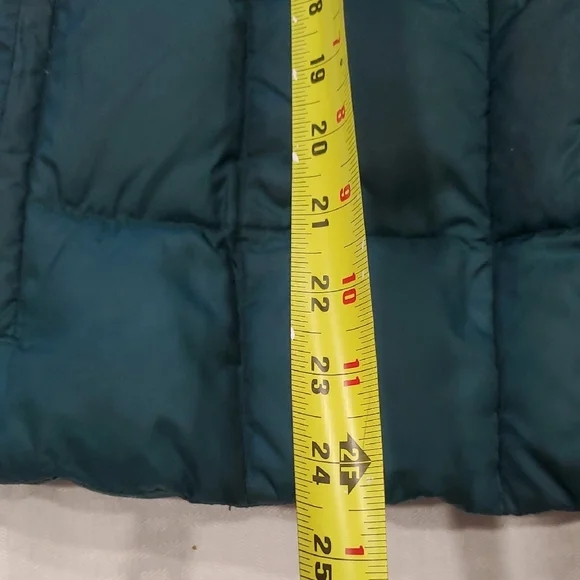 Eddie Bauer Teal Quilted Goose Down Vest - Picture 4 of 10